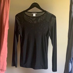 Sheer Black Top